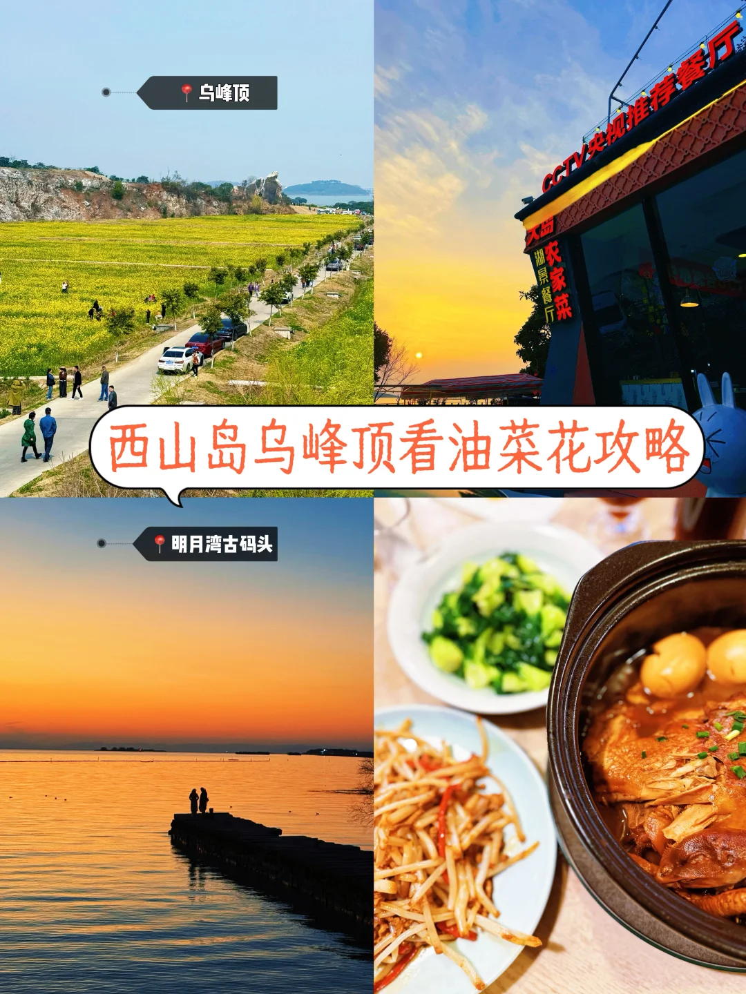 苏州西山岛乌峰顶看油菜花一日游攻略