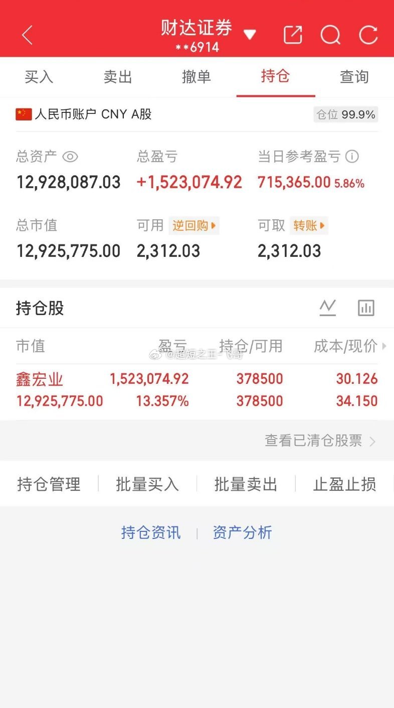每日实盘实时更新，开盘思路、盘中操作、收盘总结，全程公开透明。今日操作：104天