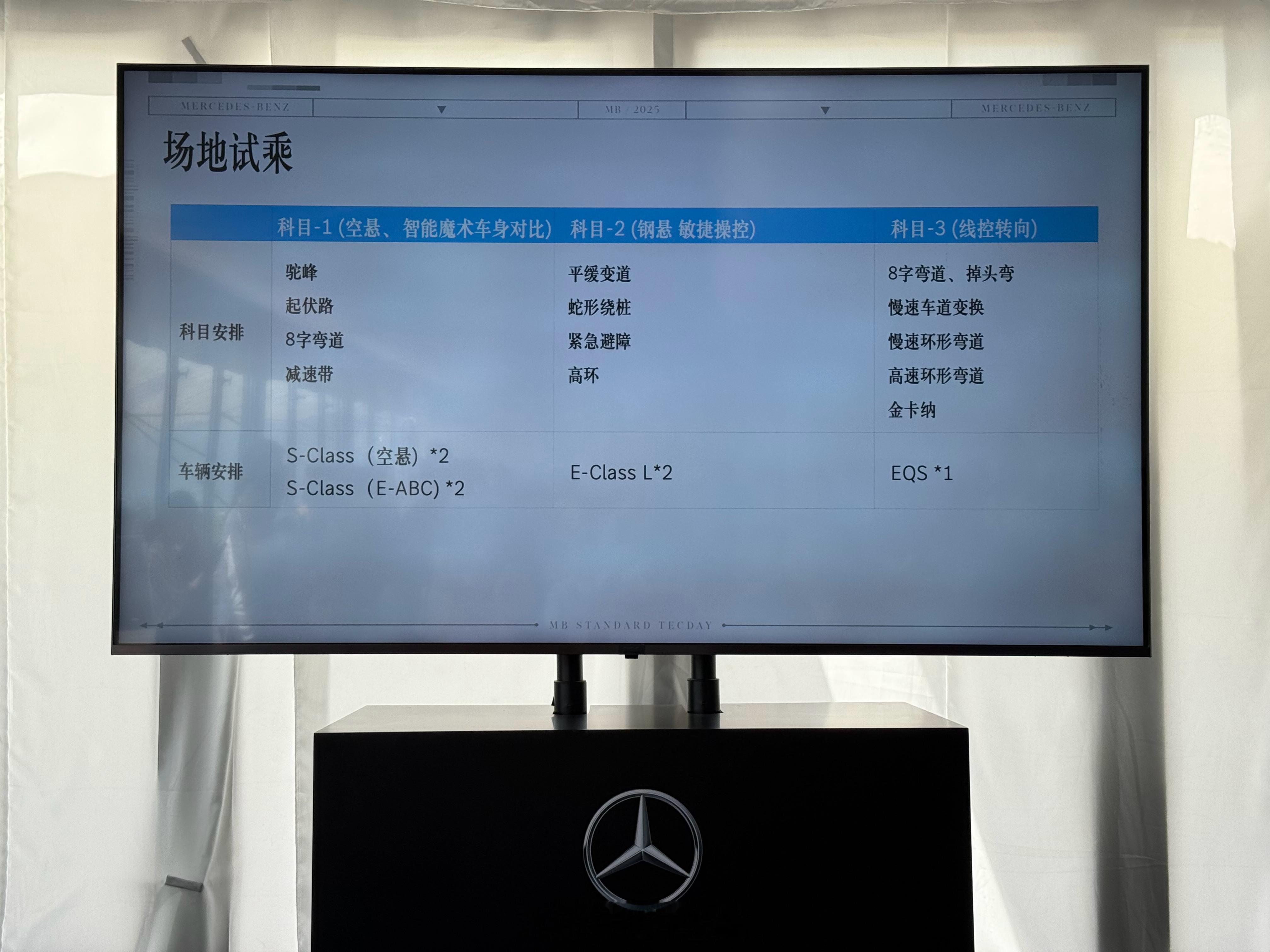 奔驰的底盘体验只有自家车没有竞品 ​​​