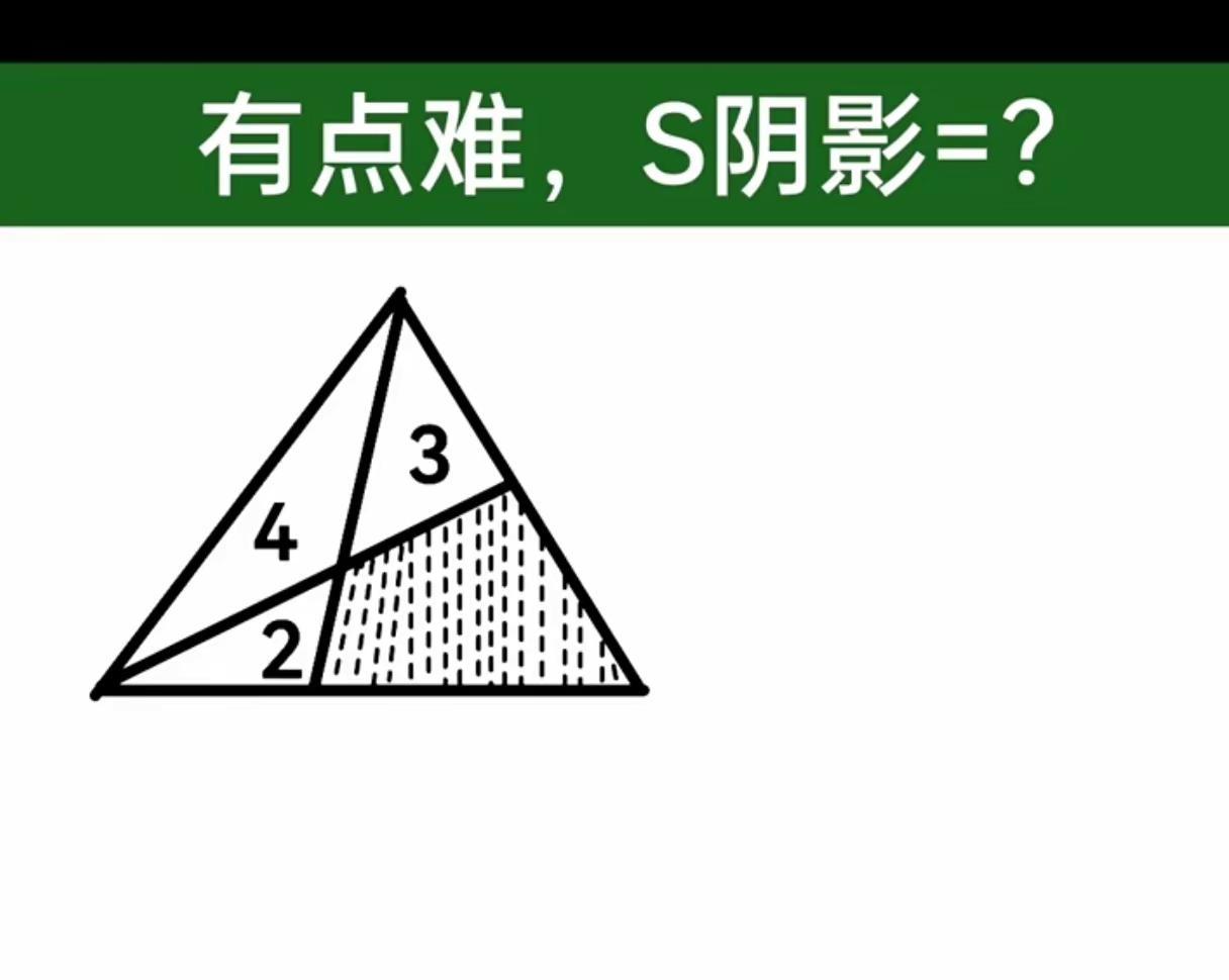 有点难，S阴影=？