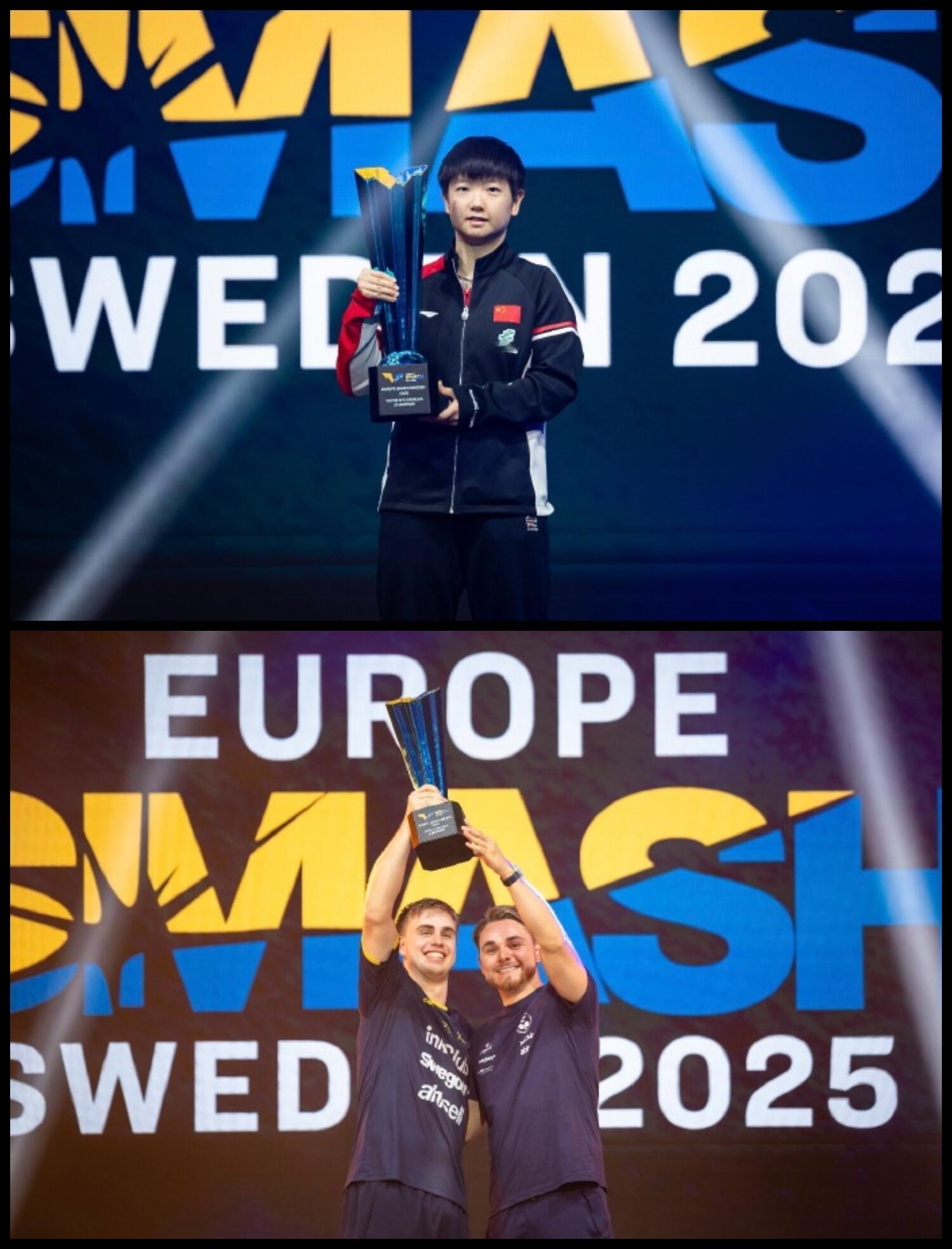 2025WTT瑞典大满贯完美落幕男单冠军—莫雷加德（瑞典🇸🇪）女单冠军—孙颖