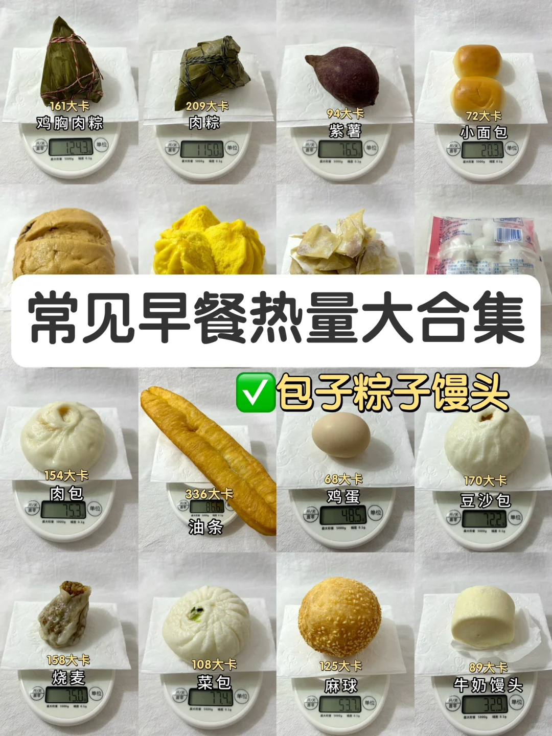 常见中式早餐热量测评🔥✂️脂期怎么吃？