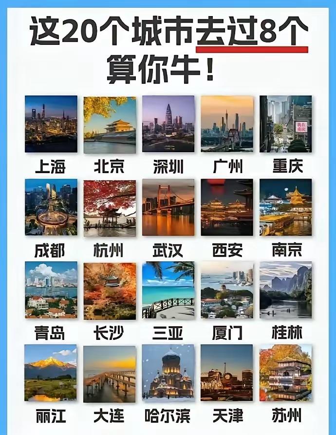 我不多不少去过8个。