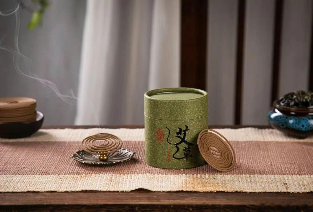 #大妈的精选# 『（买2送1 再送香炉 精油）平直堂艾草盘香 南阳艾草驱蚊净味养