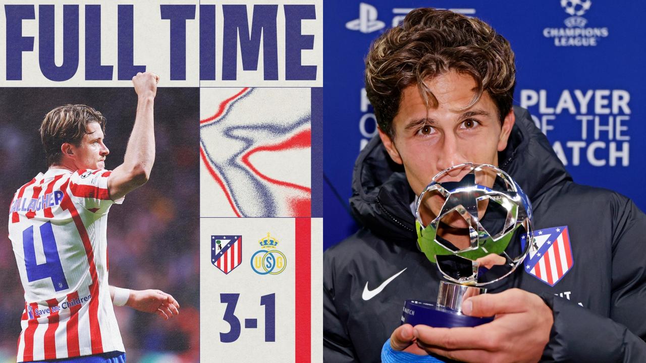 欧冠：马德里竞技主场3-1击败圣吉罗斯，各赛事取得三连胜。
阿尔瓦雷斯破门，加拉