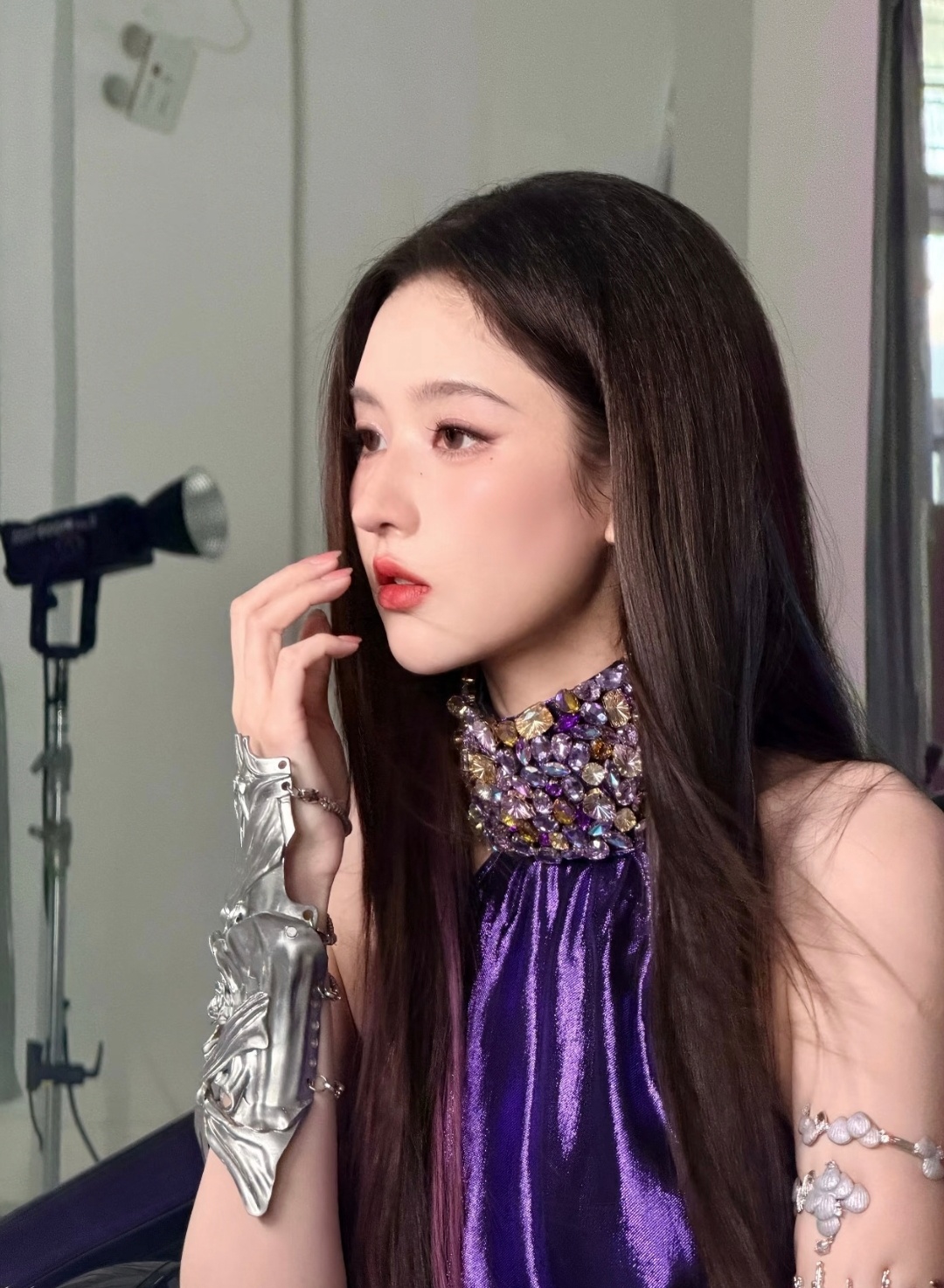 王玉雯紫玫瑰王玉雯手甲王玉雯紫玫瑰！！💜这个手甲也超级酷✌︎' ֊' 