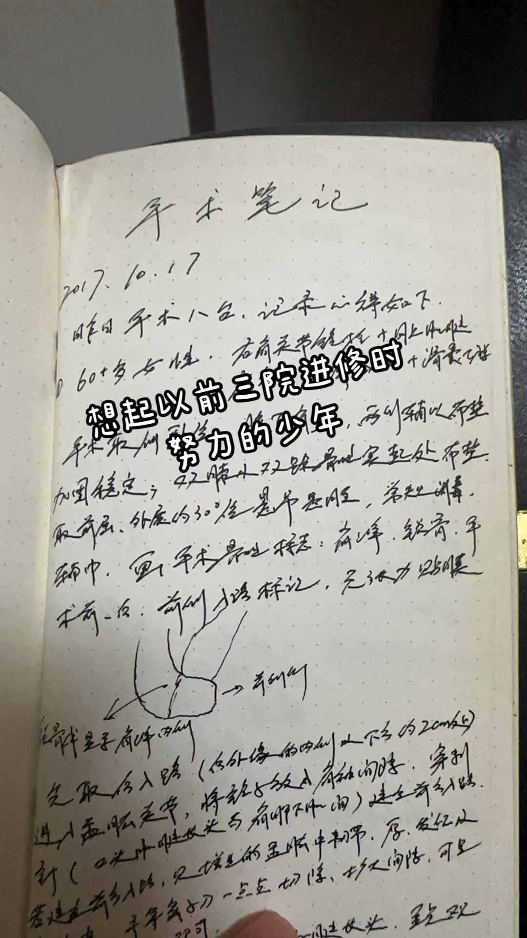 17-18年的进修手术笔记 当年北三进修时的笔记 到现在也会翻出来看看 勉励自己