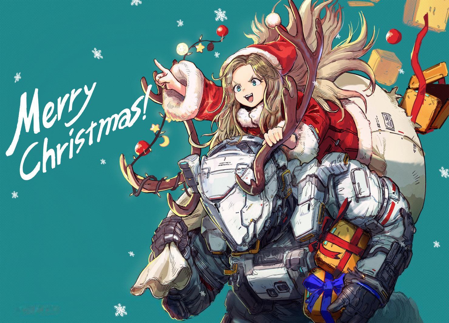 【女儿可爱】《识质存在》（Pragmata）官方公开的圣诞贺图。PRAGMATA