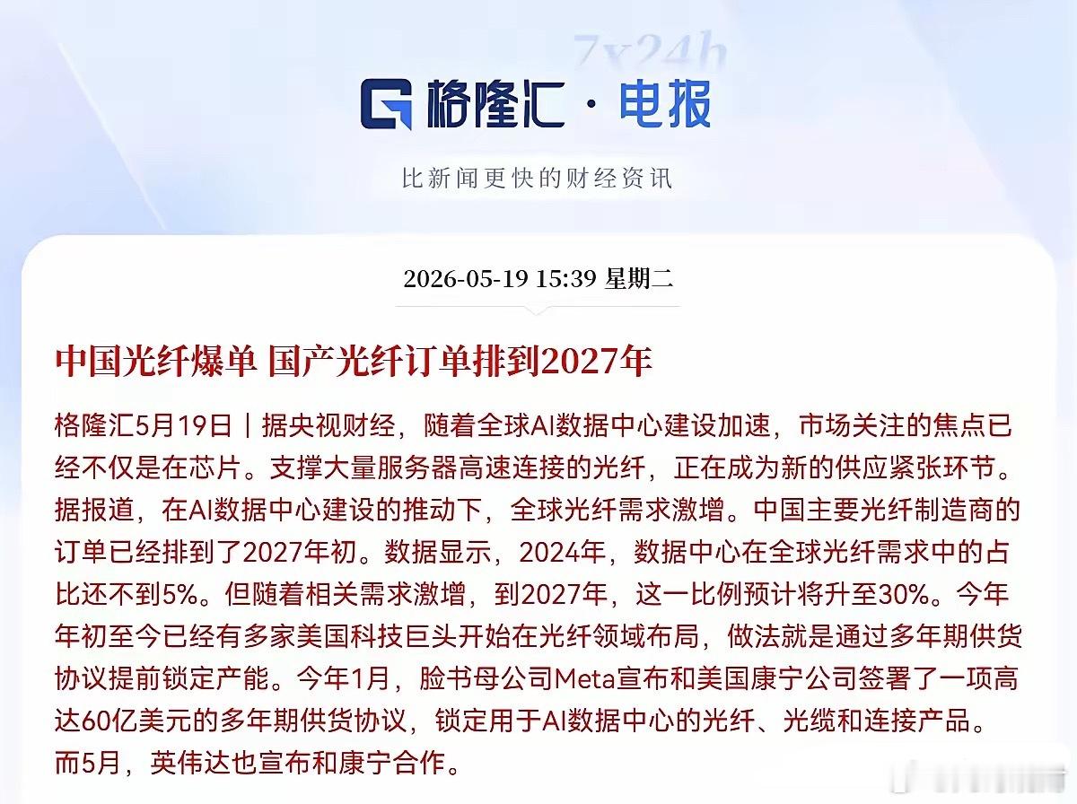 大利好！光纤概念再迎重磅利好！光纤概念预期再次拉满，要起飞了，站在光里的又要乐开