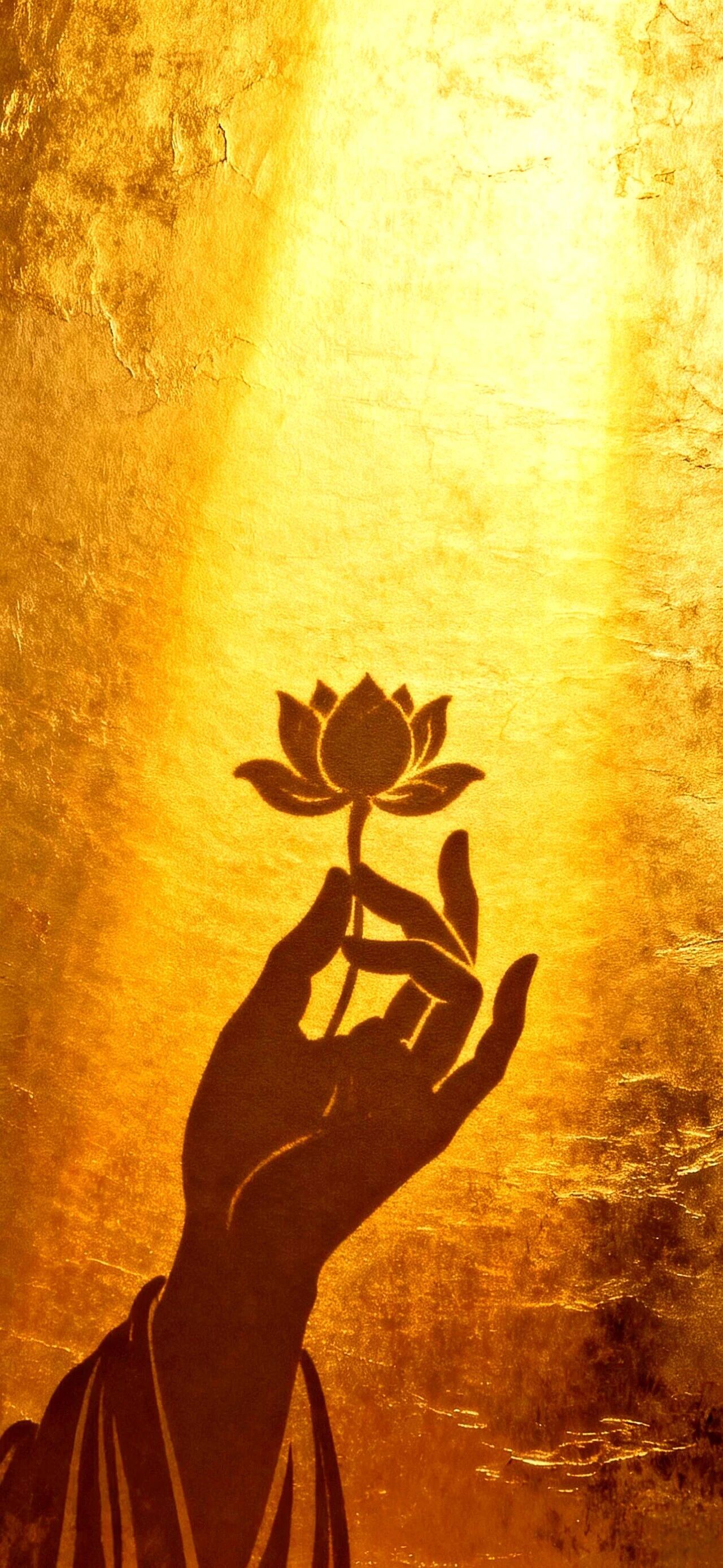 拈朵微笑的花想一番人世变换 