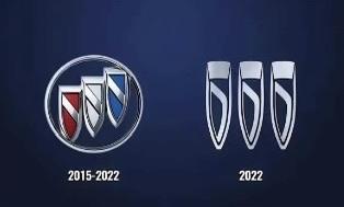 说实话别克的车标改的极简而不凡，像三颗子弹，也像三艘快艇。
但有些人认为辨识度有