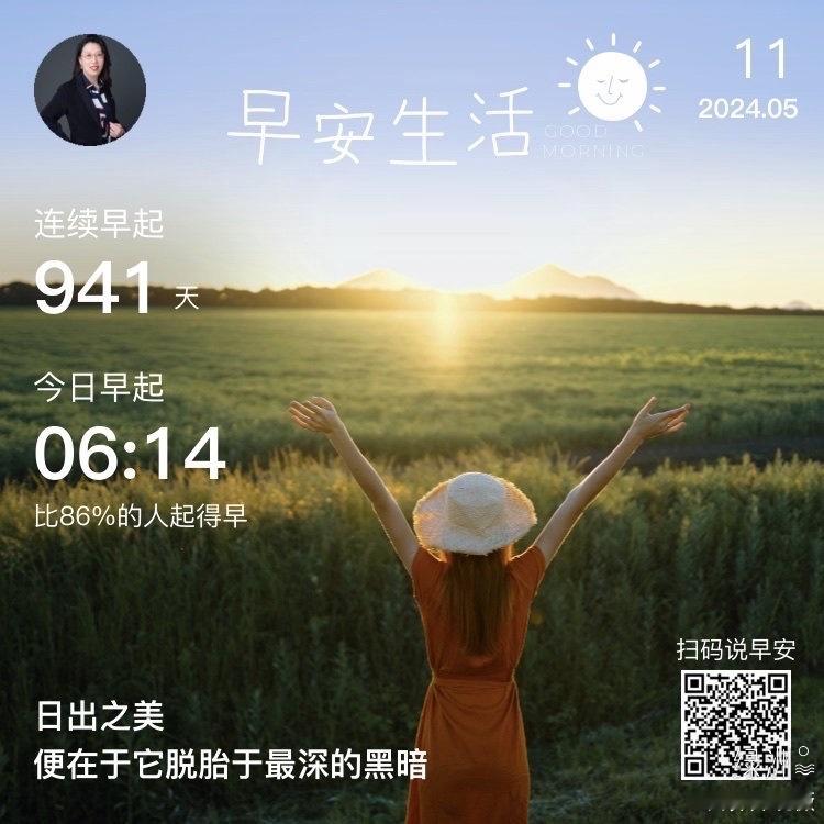 #早安#日出之美便在于它脱胎于最深的黑暗 
