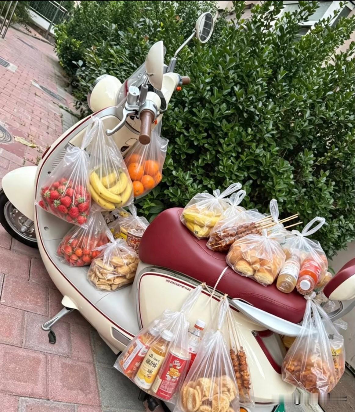 这电车比汽车还费钱:东市买烧烤，西市买饮料，南市买水果，北市买蒸馍……一个月下来