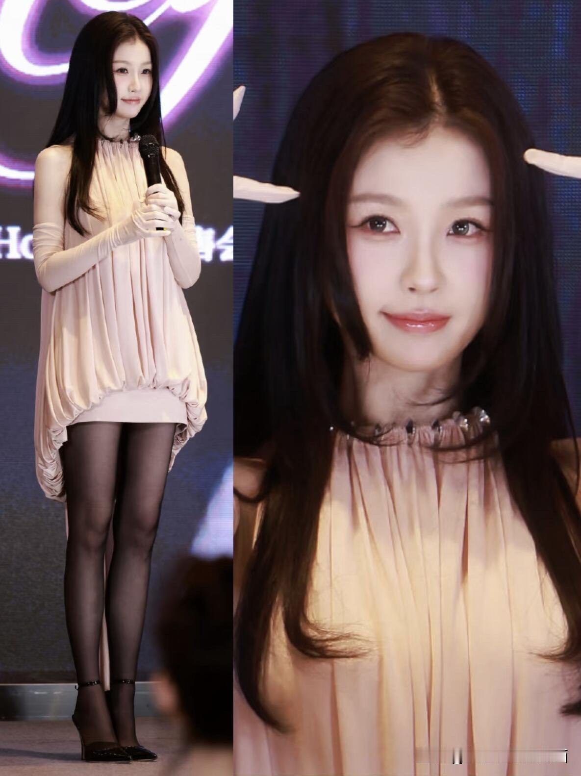两位90后女演员都是大长腿美女，相比之下你觉得谁更加有魅力？关晓彤的颜值没有图一