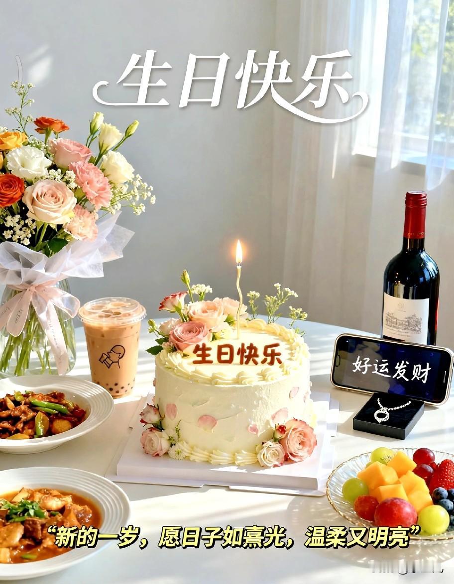 又陪你长大一岁啦，生日快乐呀！

不用追求什么轰轰烈烈的祝福，只愿往后的日子，三