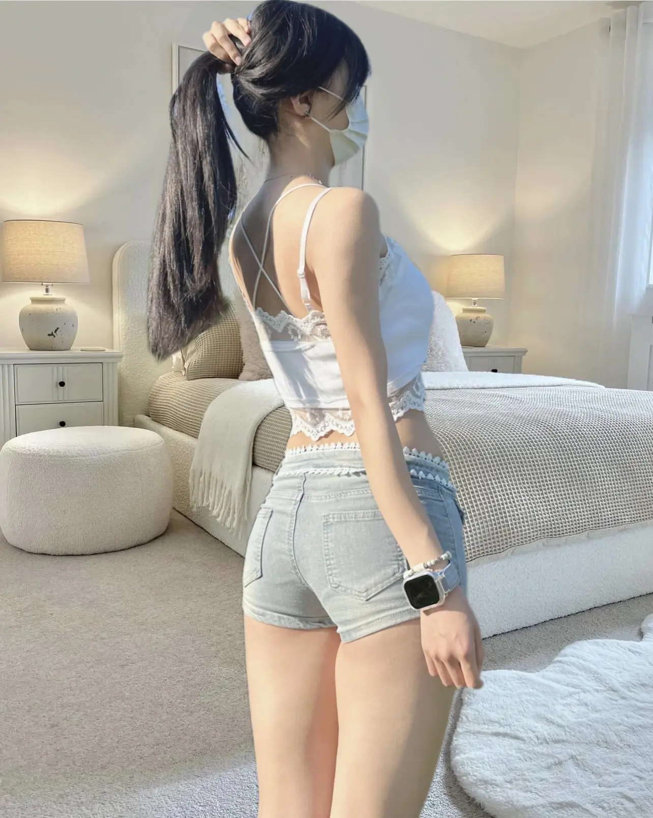 甜妹穿搭 牛仔裤