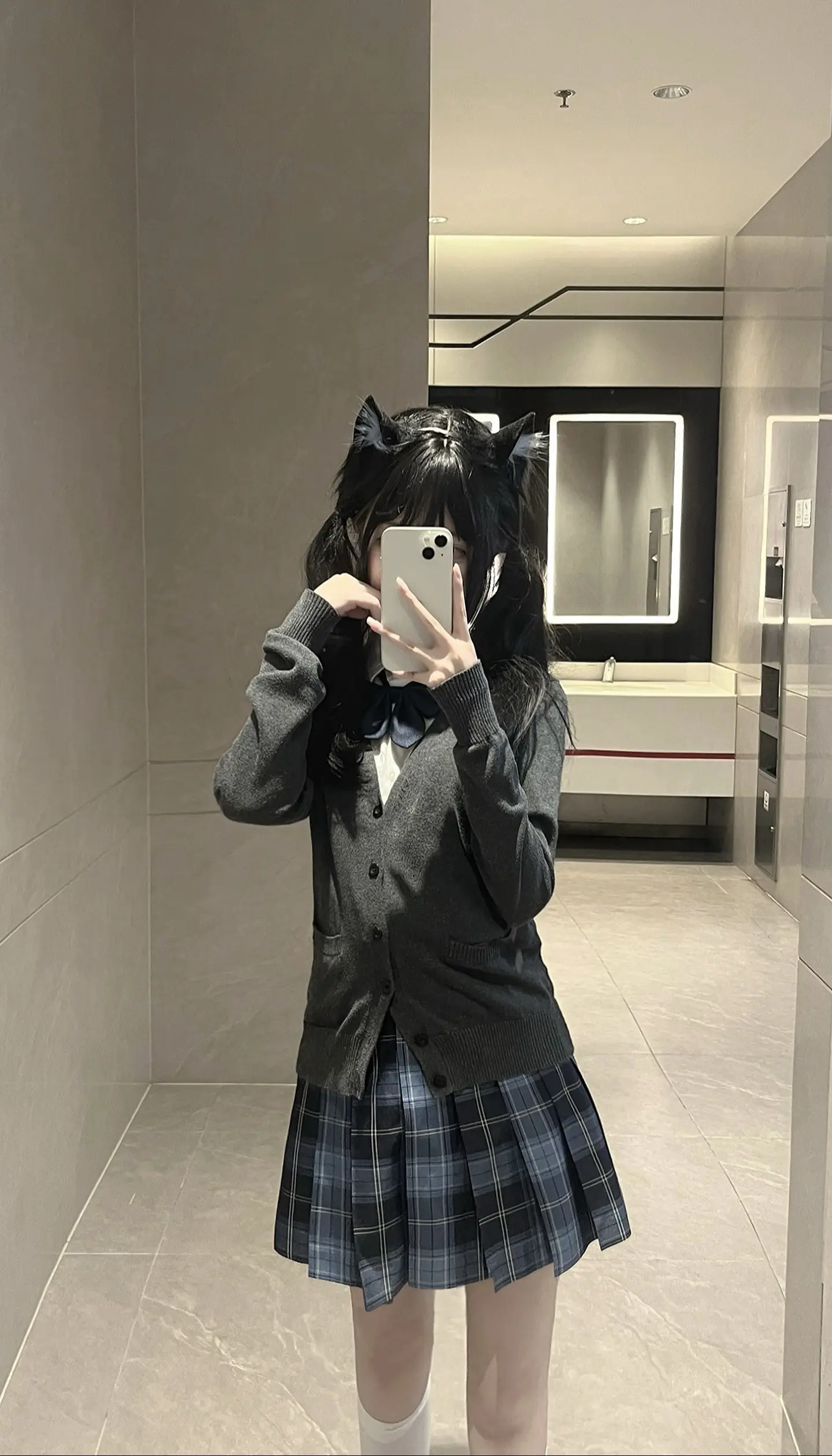 jk 萌妹子 小猫 穿搭