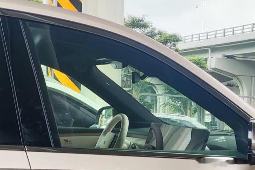 理想L9 Livis 最新一批网友实拍图。若隐若现的看到了前排内饰的一点点细节，