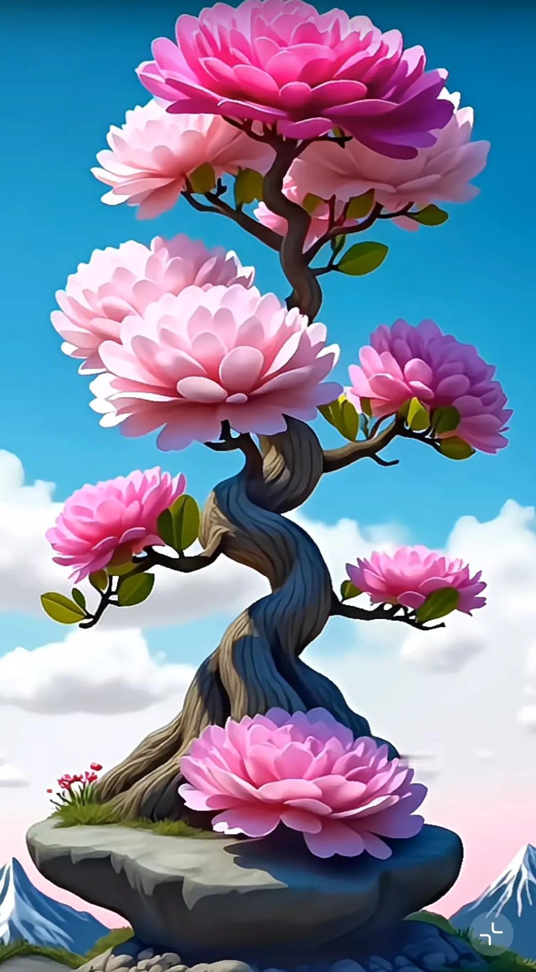 栽在花盆里的风景花，宛如精致的艺术品。它们在小小的空间里绽放出绚丽的色彩，为生活