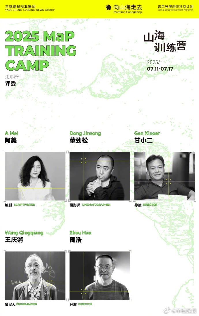 6月6日，#2025山海计划# 正式公布年度评委阵容！本届评委由五位资深电影人组