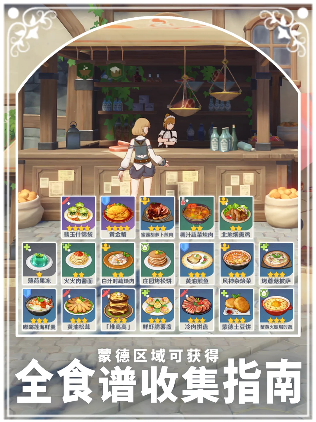 蒙德地区食谱全收集～