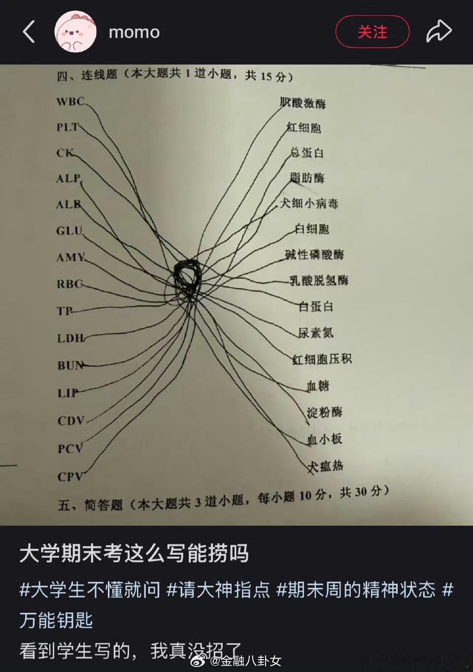 大学期末考这么写能捞吗