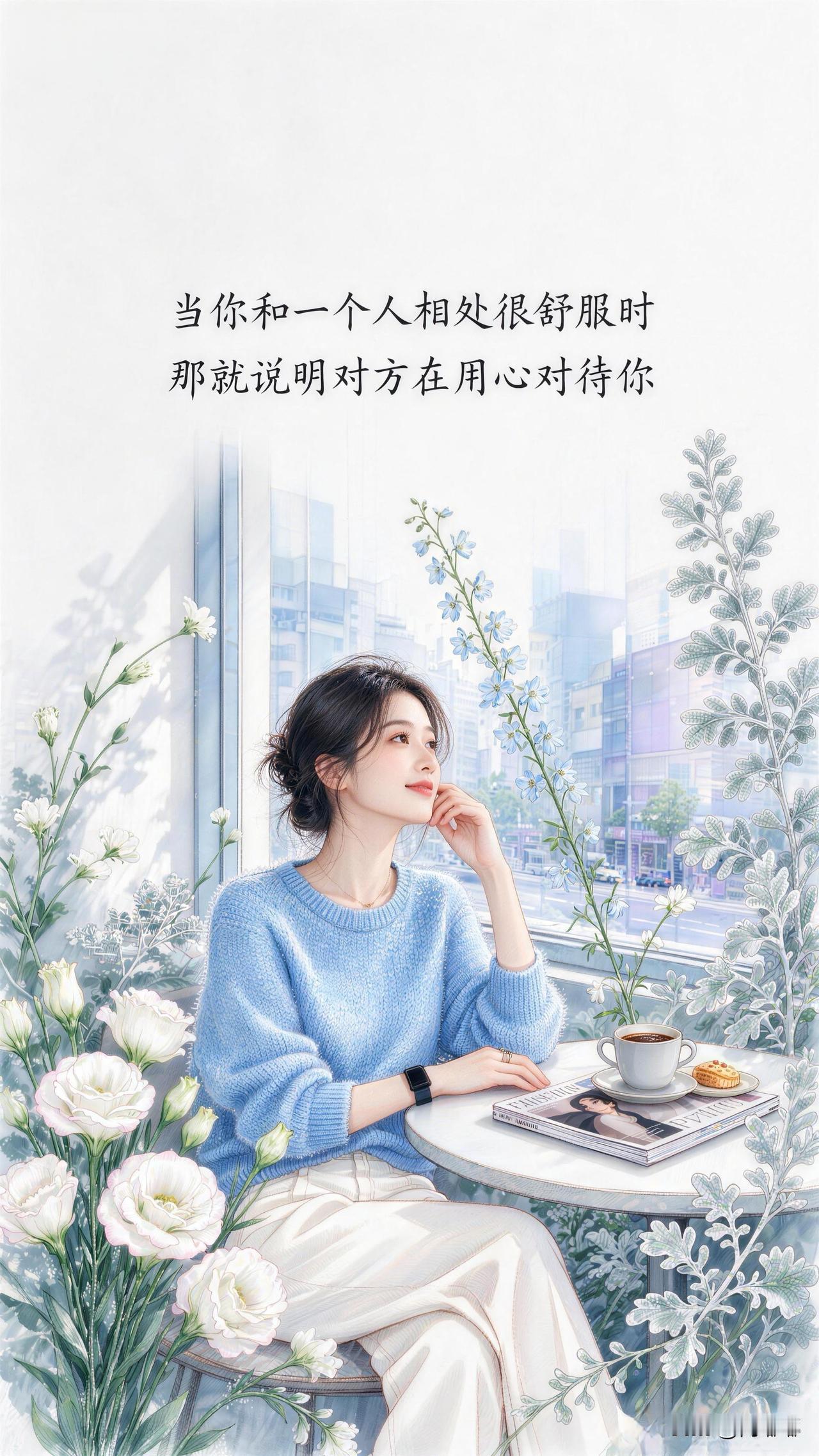 当你和一个人相处很舒服时，那就说明对方在用心对待你。[祈祷]人与人之间的相处，说