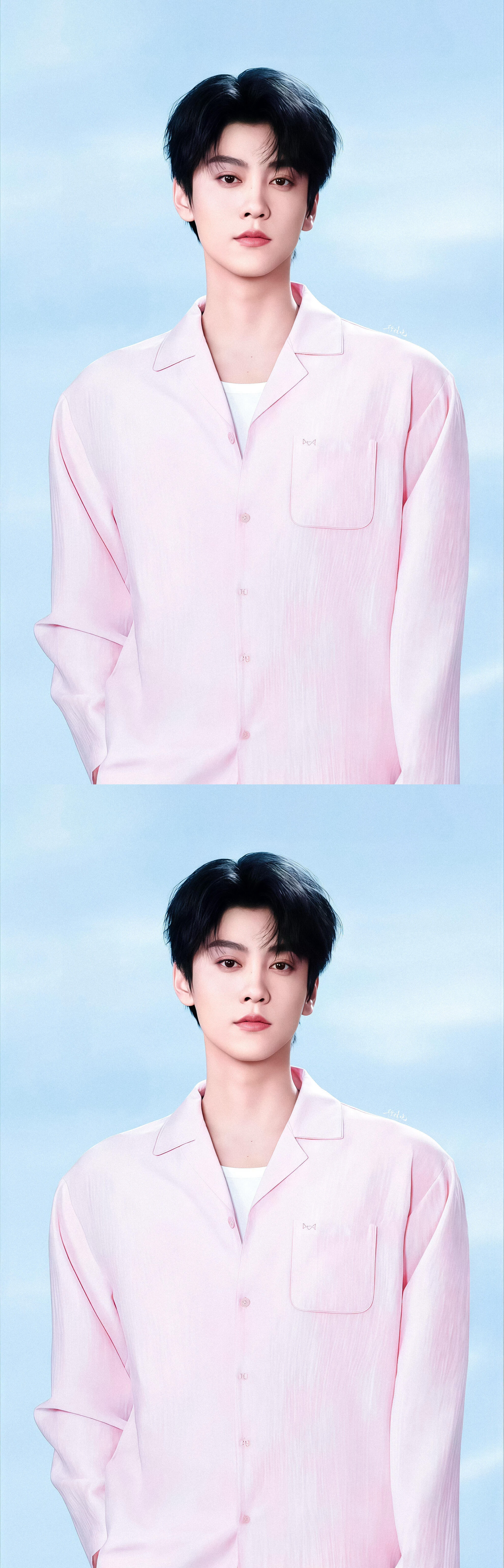 田栩宁 猫人田栩宁睡衣秀 模特是绝对领域 这大宽肩穿啥都好看 期待今天正式官宣