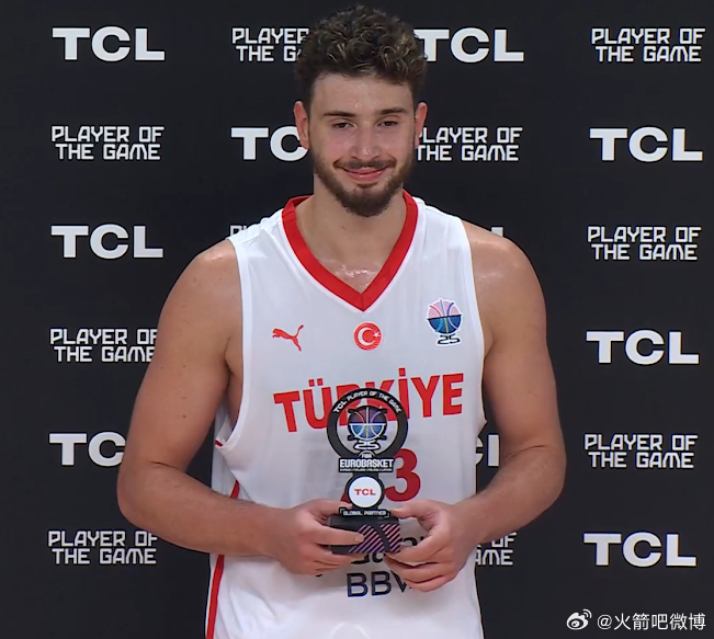 申京连续7场当选欧锦赛MVP！数据如下🔥16 PTS | 8 REB | 7 