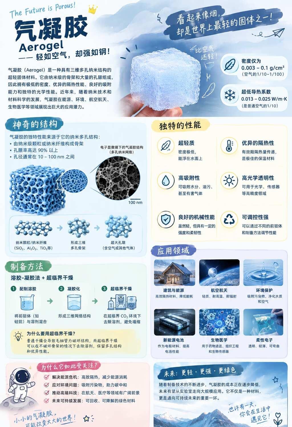 （1/100）挑战一百天每天分享一种有趣材料
DAY1:气凝胶
想必最近大家都看