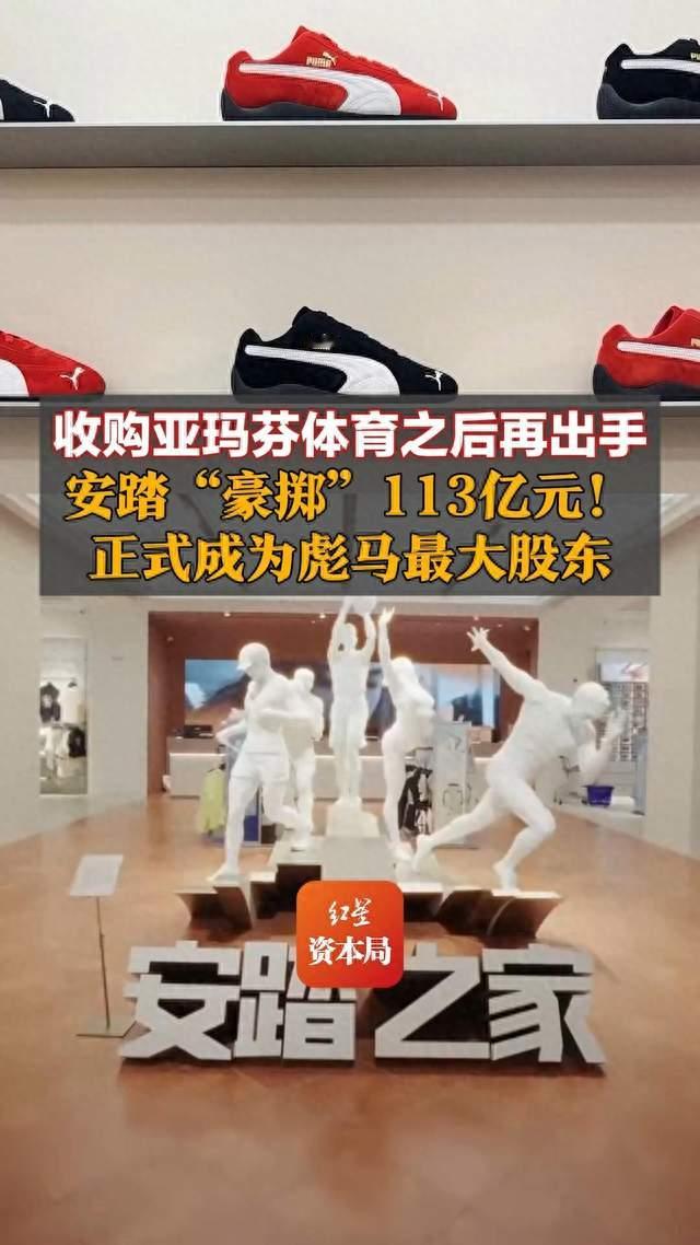 收购亚玛芬体育之后再出手，安踏“豪掷”113亿元！正式成为彪马最大股东，2025年安踏位居全球运动服