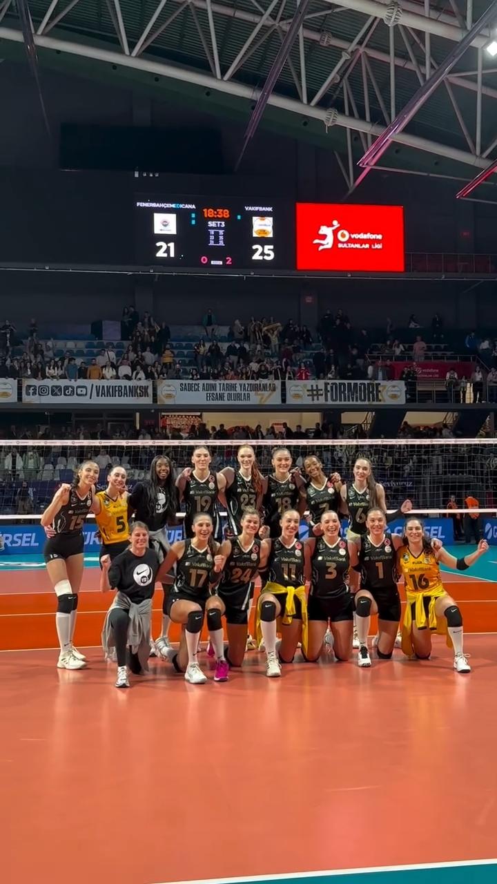 瓦基弗银行横扫费内巴切，露出冠军相

2025-2026女排土超决赛首回合，费内