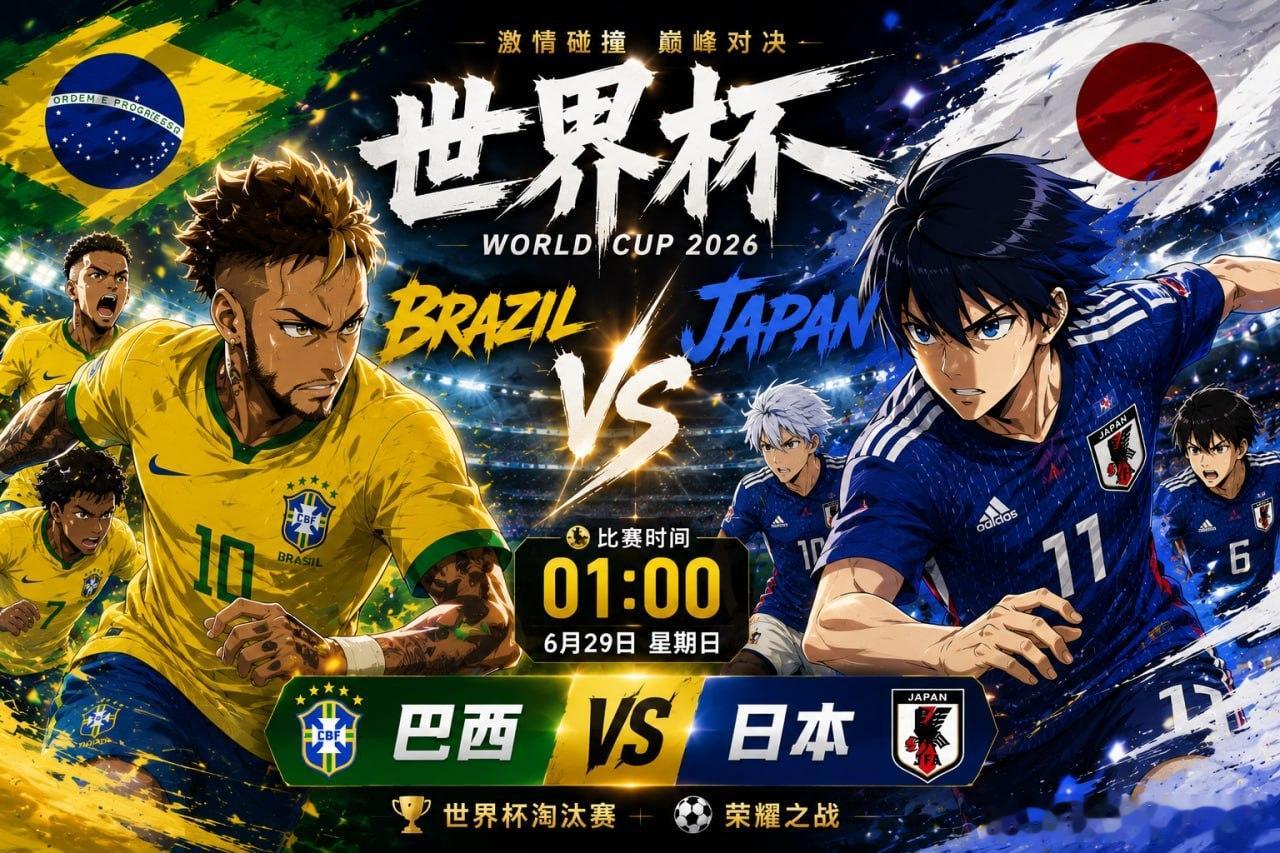 实力就是这样✅✅✅了解方向👉2026美加墨世界杯世界杯1/16决赛，巴西￼淘汰