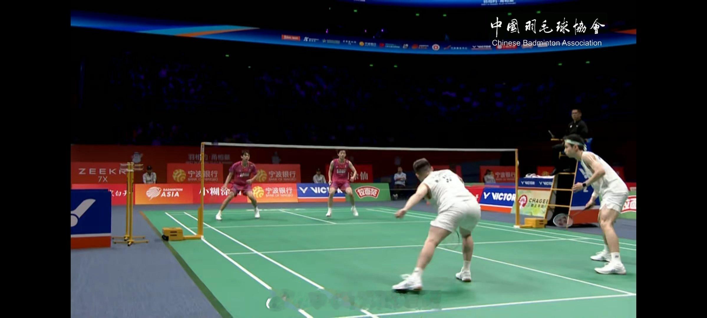 男双 1/8赛 胡珂源/林祥毅 20-22 谢定峰/苏伟译 第二局加油！！！！2