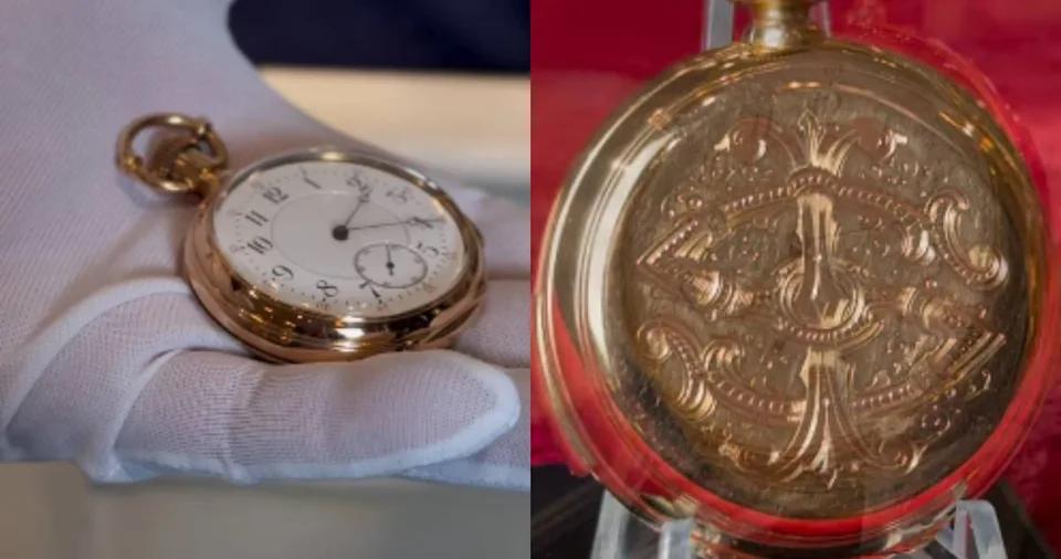 11月22日，英国德文郡一个安静的小镇拍卖厅里，一枚小小的18K金怀表以178万