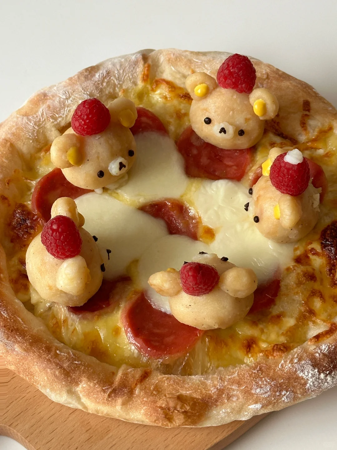 🎄˘⦁㉨⦁˘轻松熊黑椒土豆泥火腿披萨🍕