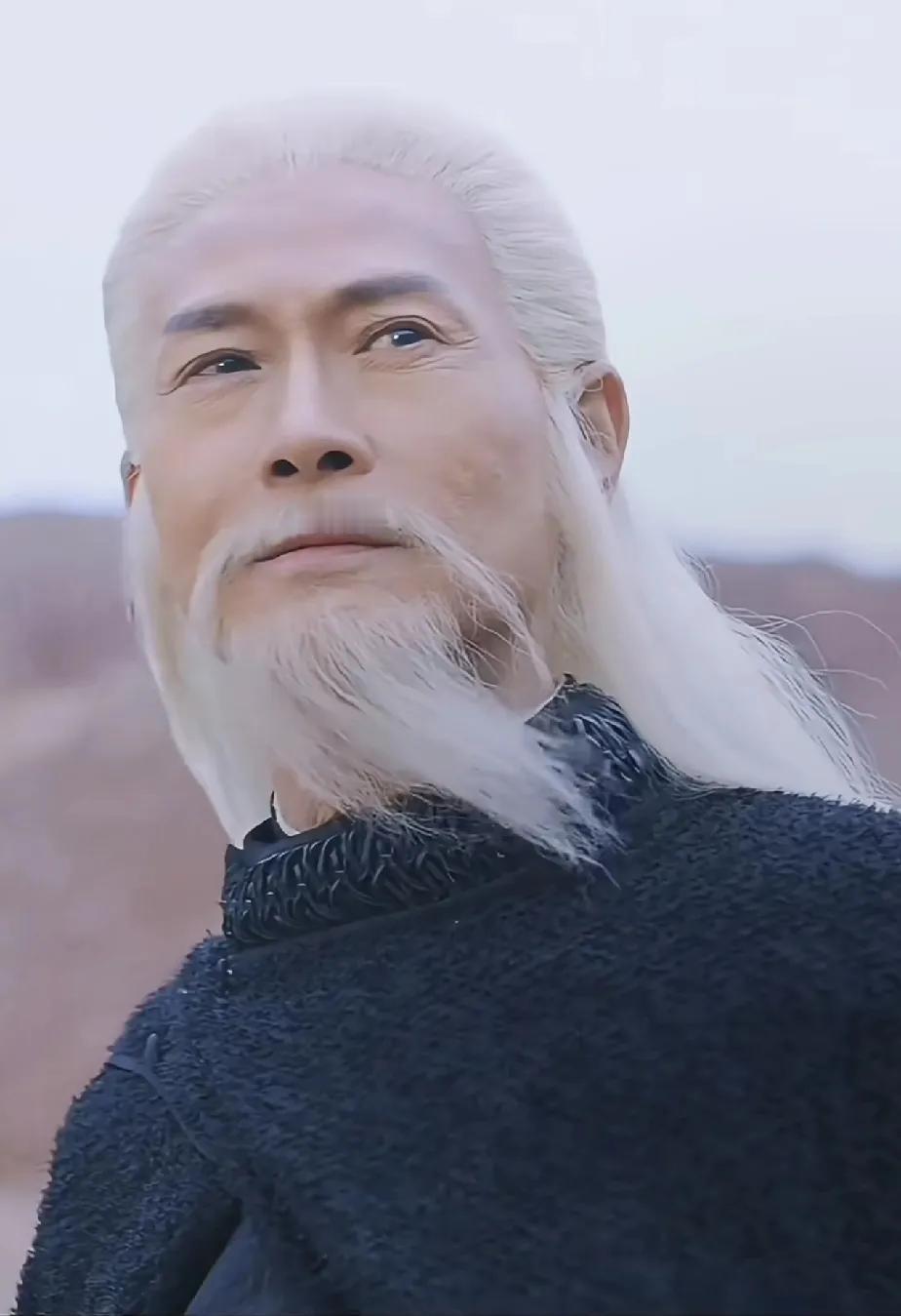 这老头是真帅啊，
仙风道骨就是这样子吧，感觉也能演姜子牙，孙悟空的师傅菩提祖师等
