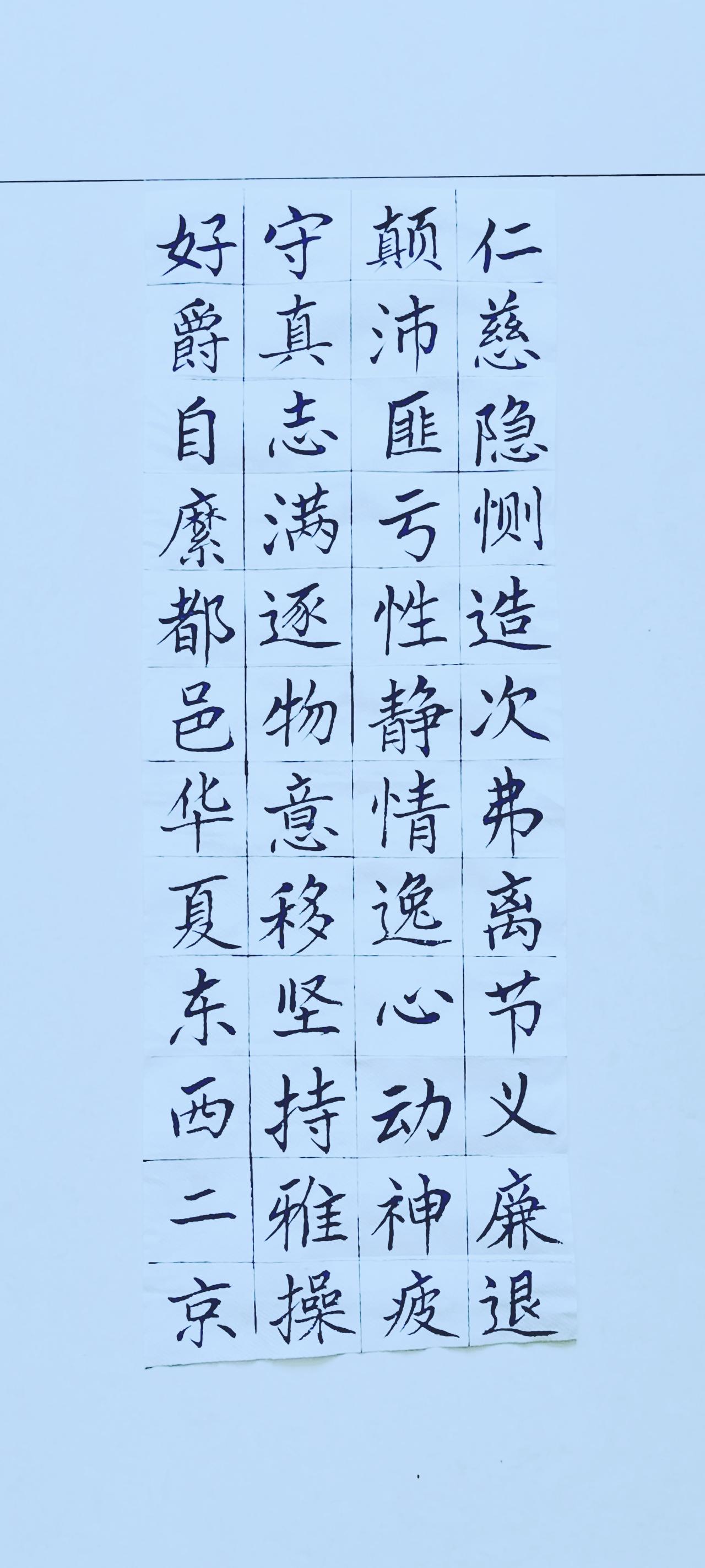 第五十四天《千字文》（9）正楷毛笔练习！