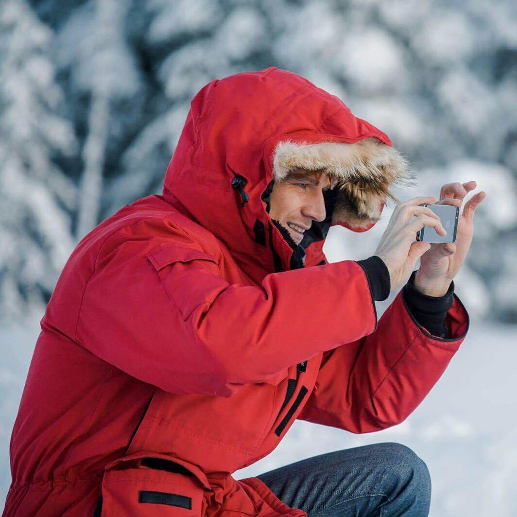 雪地红狐狸一只 