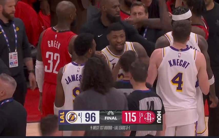 火箭拒绝被横扫湖人19分大败火箭 系列赛来到了3-1 今天申京终于知道自己可以随