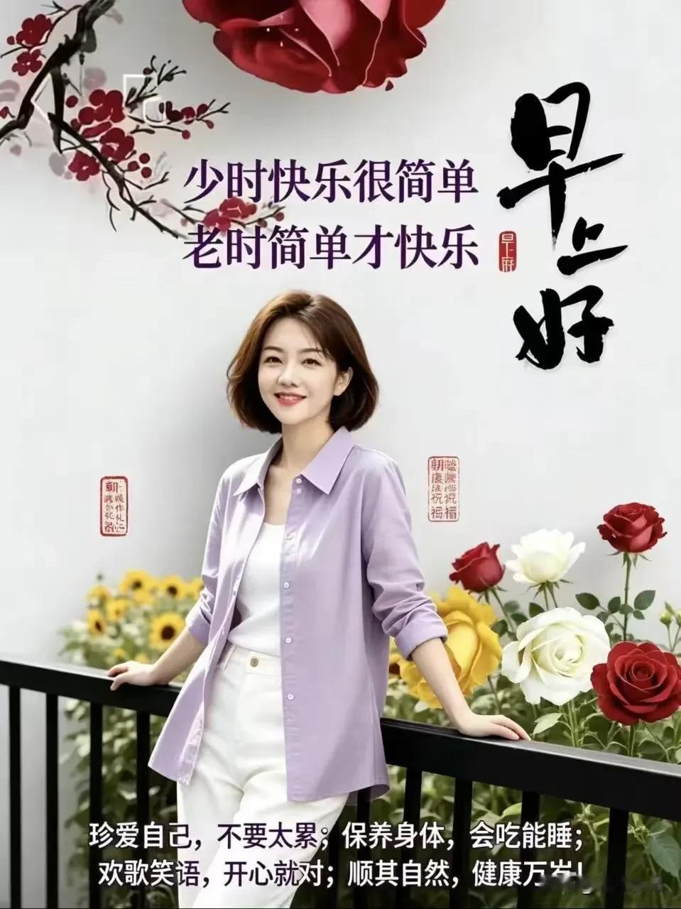 《卜算子·寻常福乐》

喜乐抵千金，
康健为珍宝。
漫漫流年自在安，
一笑尘烦少
