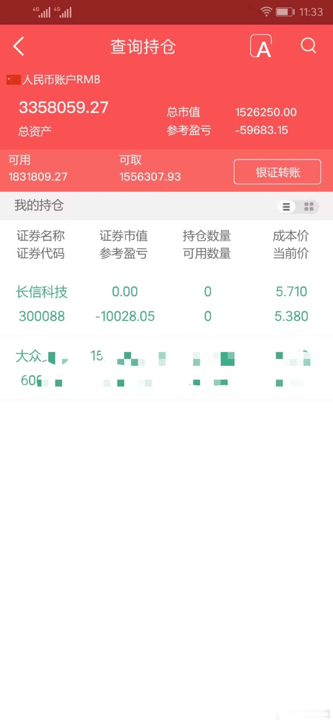 实盘擒龙；9月3日下午，3358059.27本金；46.7万，目前账户335.8