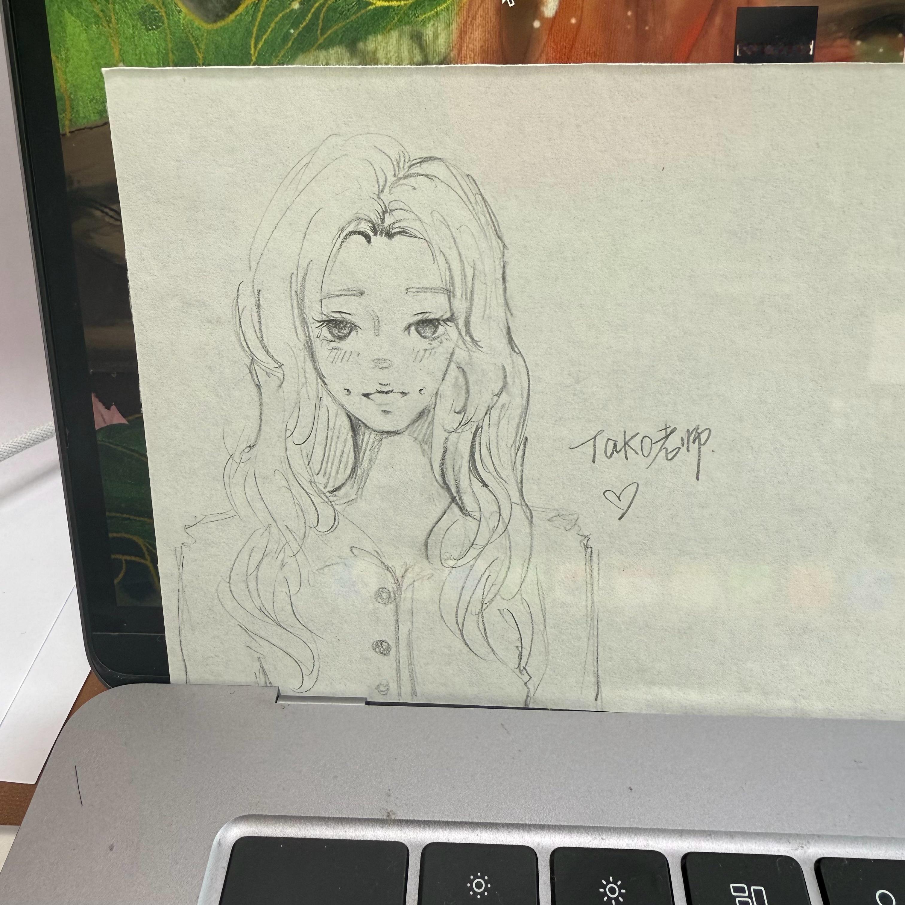 这位老师也是很会画了画出了本人90斤的样子[心] ​​​