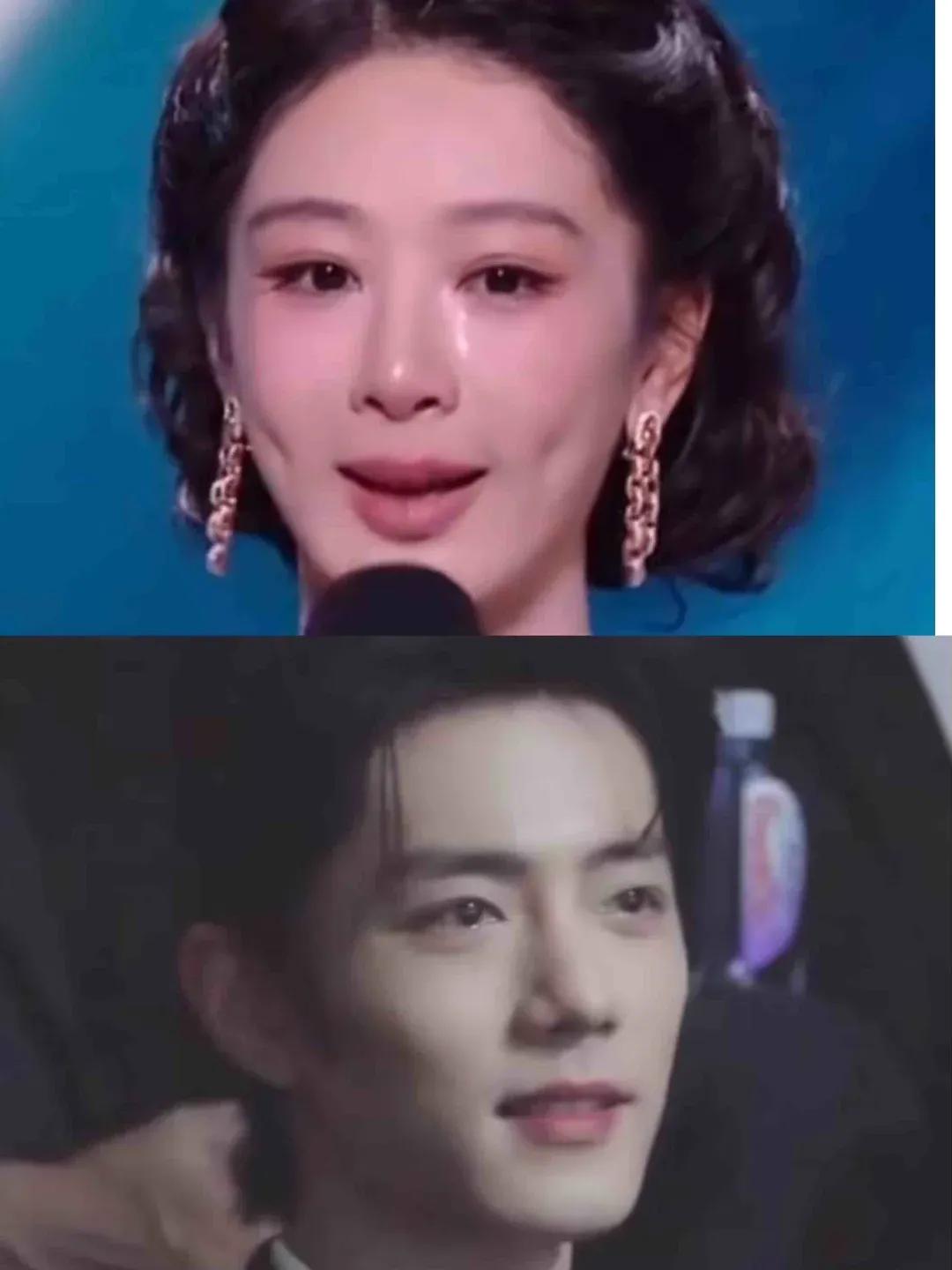 有人注意到杨紫获奖感言哭的时候
肖战的表情吗
不是嫉妒，不是失落，而是满心满意为