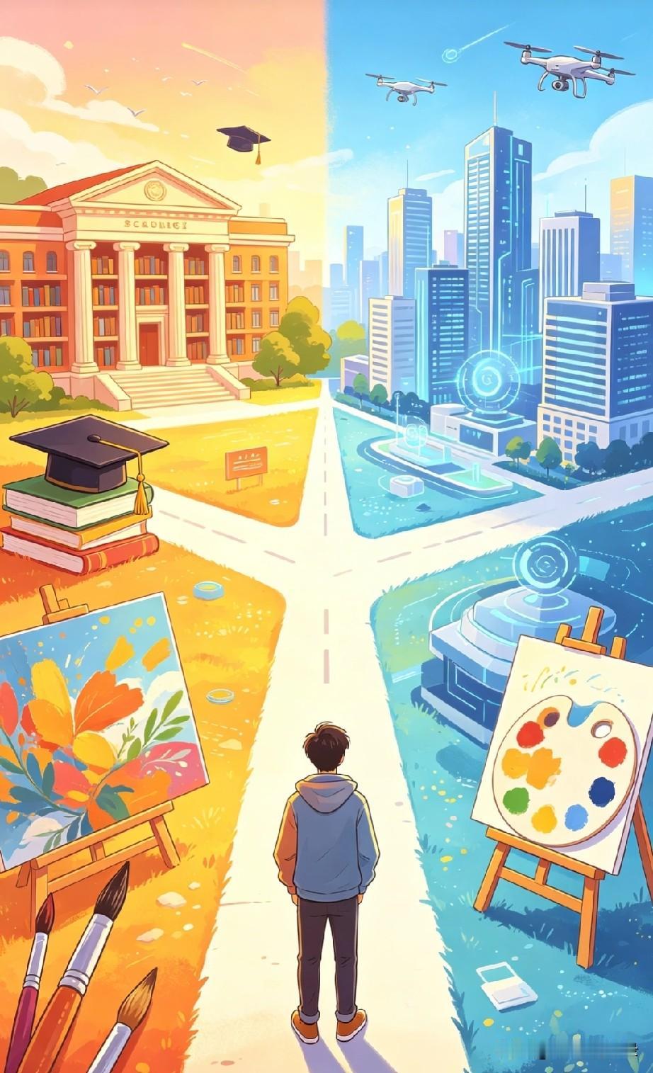家长的“插手”若带着理性的参考，是有价值的。毕竟大人们或许更懂社会现实，能提醒孩