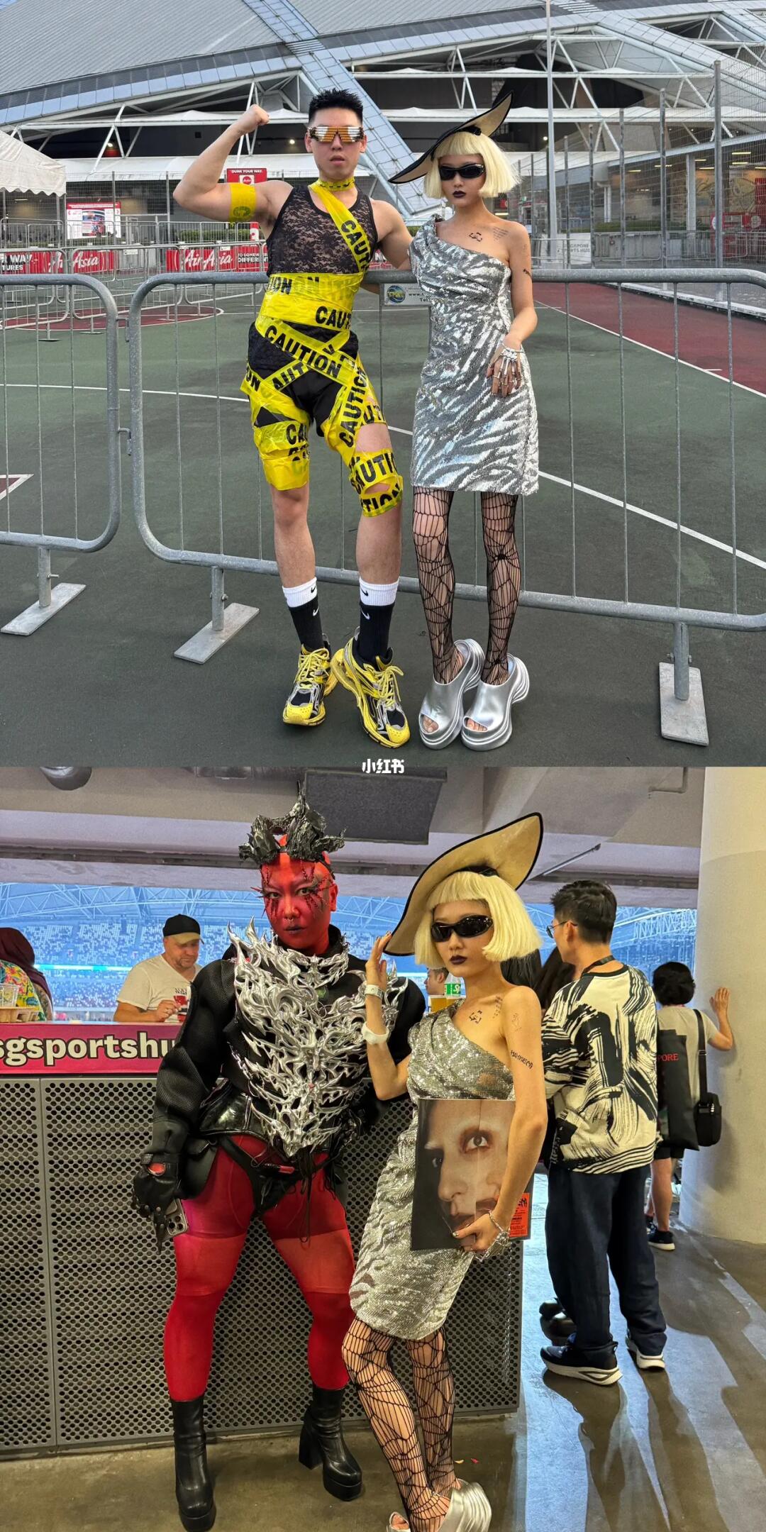 来看gaga 朋友说我穿的平平无奇