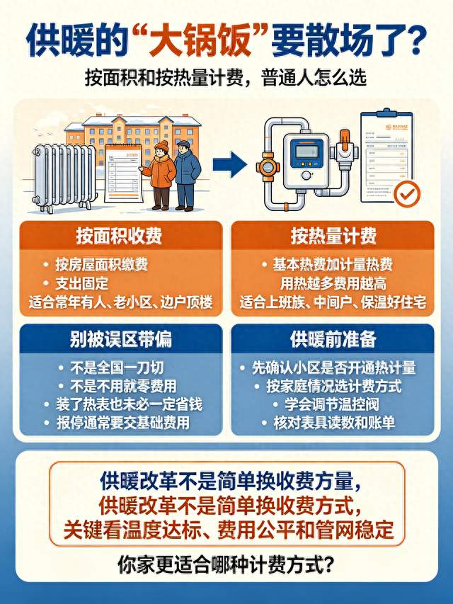 供暖告别大锅饭？按热量计费来了，普通家庭该怎么选