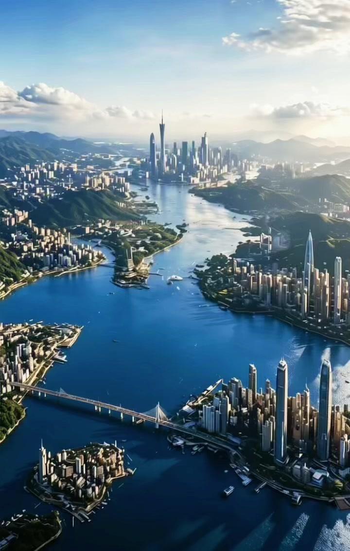 再过十年大湾区龙头会是谁？🚩当下大湾区由港深广澳四大引擎驱动，深广港三座城市均