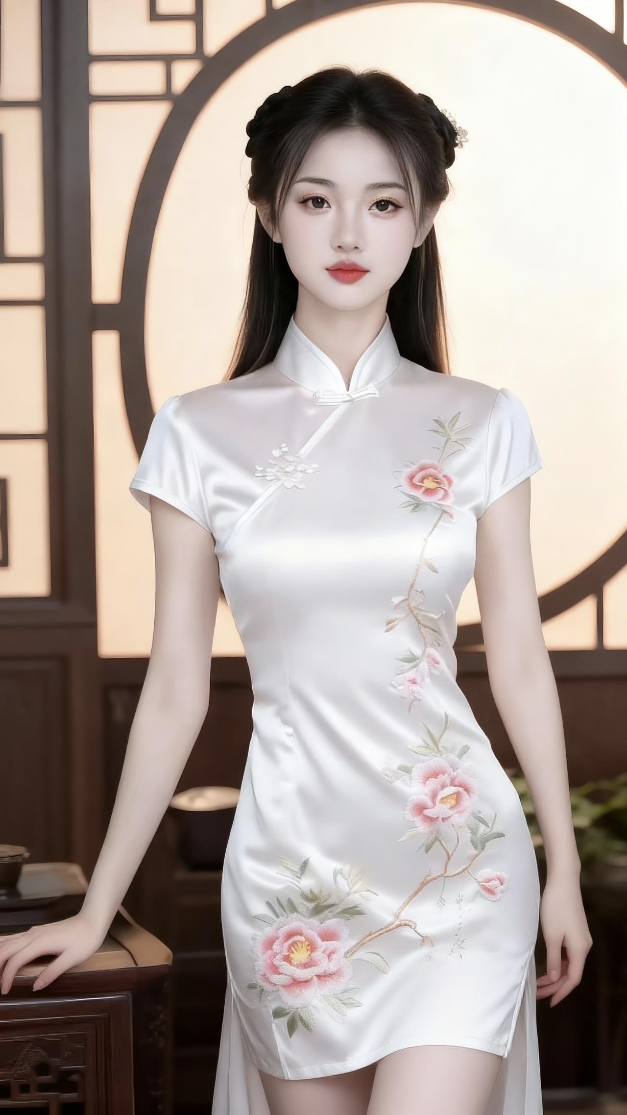 美女小姐姐本来就很美，穿上旗袍更惊艳全场