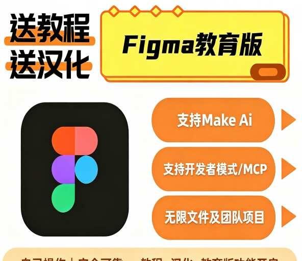 Figma教育认证+送教程汉化
Figma教育，学生/老师可以申请Figma E